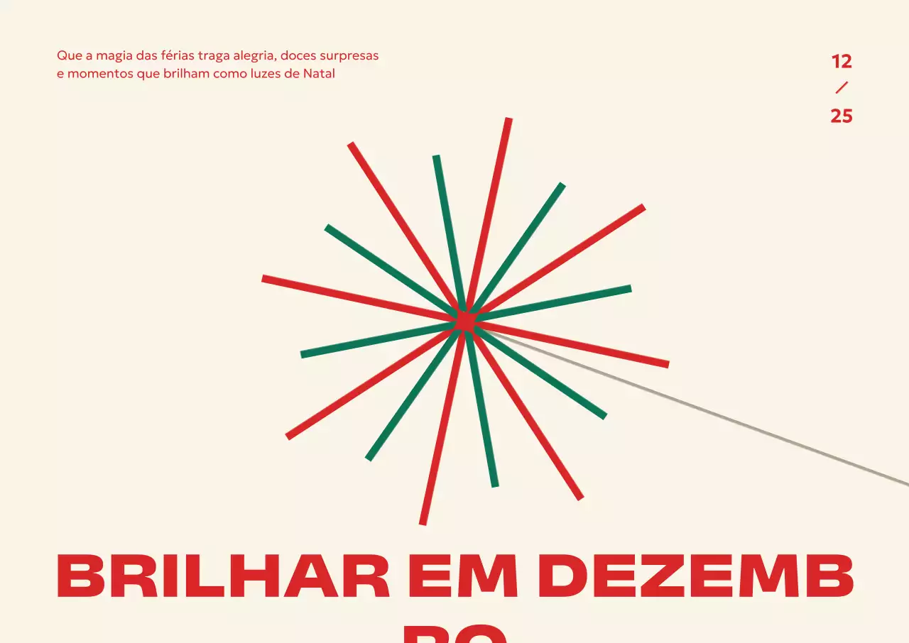 Evento minimalista de fim de ano em marfim