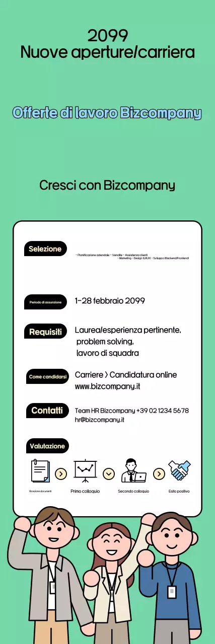 Annuncio di reclutamento Mint Clean