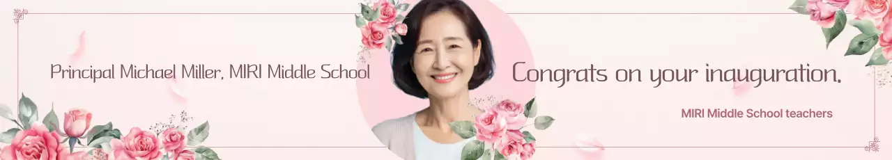 Pink Elegant Inauguration Celebration