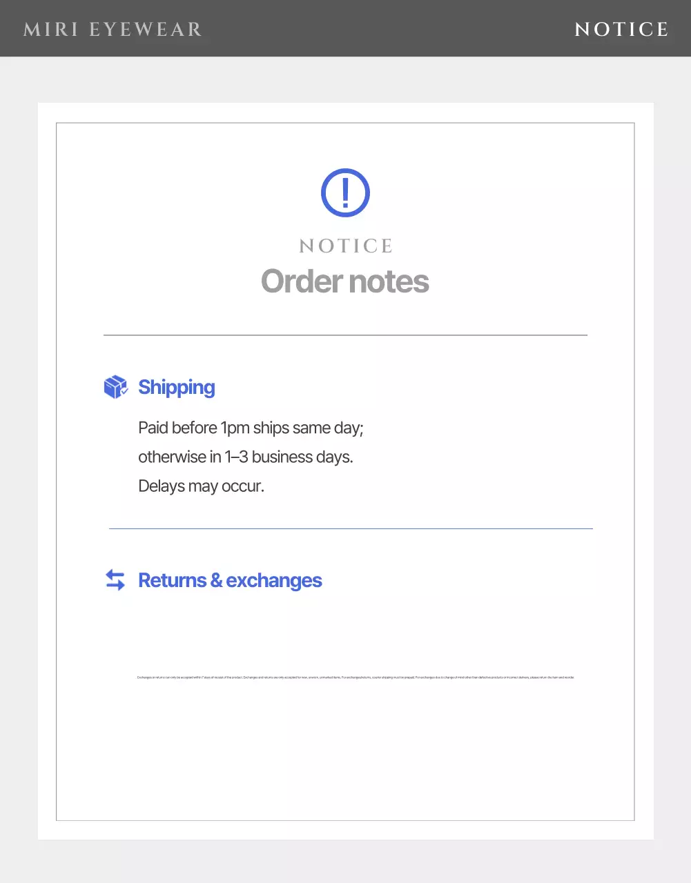 Quảng cáo kính râm hiện đại màu xanh dương