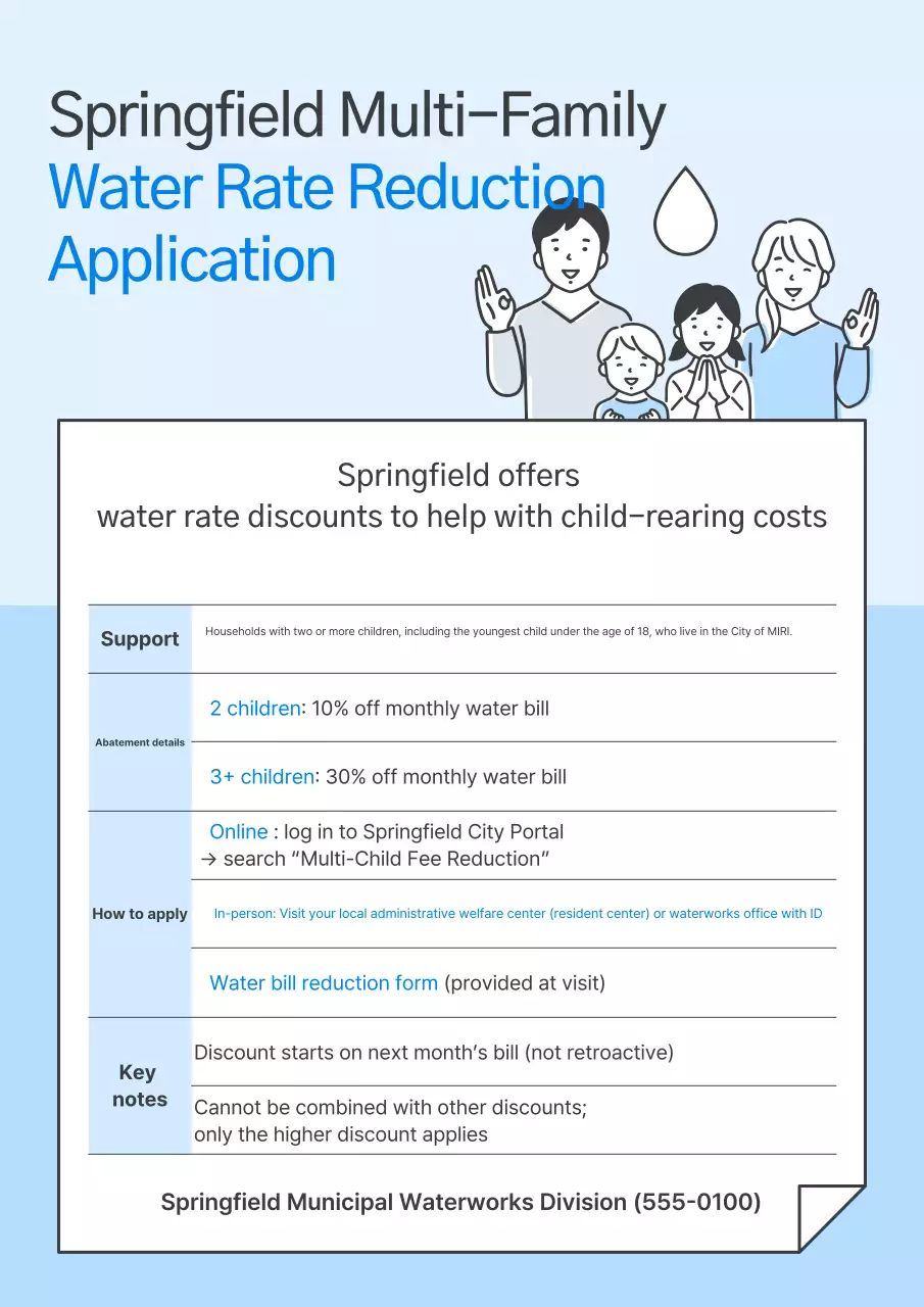 Hướng dẫn thông báo sạch sẽ màu xanh da trời