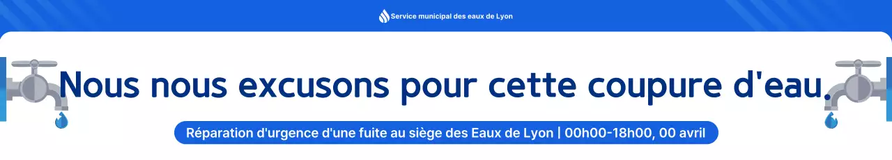 Avis de propreté bleue