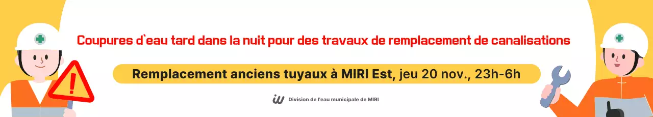 Avis de construction simple jaune