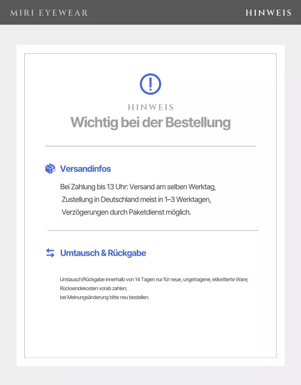 Werbung für moderne blaue Sonnenbrillen