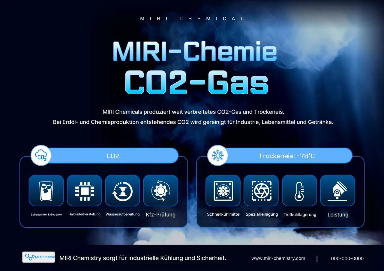 Blaue moderne Industriewerbung