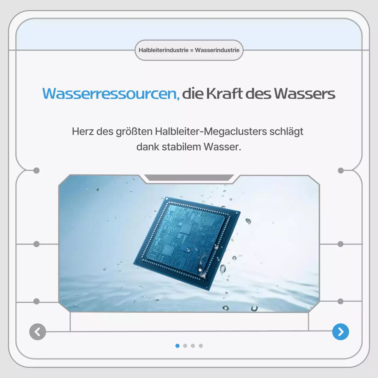 Förderung moderner Grauwasserressourcen für die Halbleiterindustrie