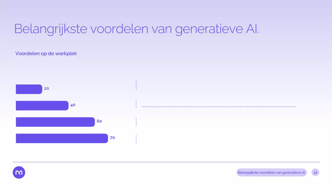 Paarse moderne AI-cursuspresentatie
