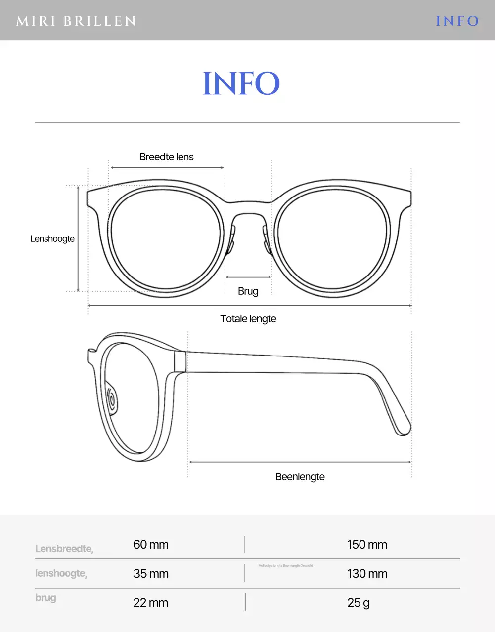 Blauwe moderne zonnebrillen advertentie