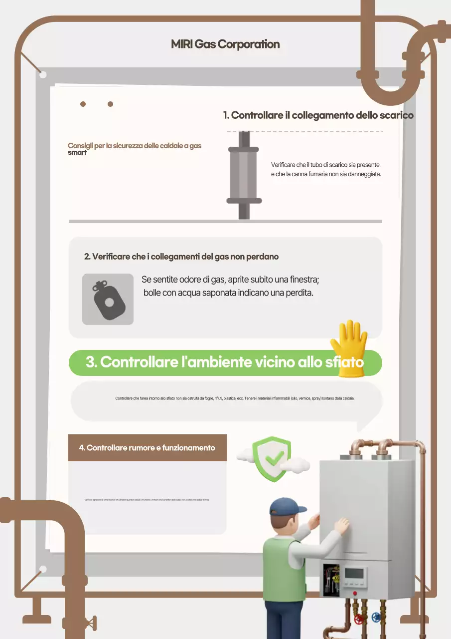 Linee guida di sicurezza semplici beige