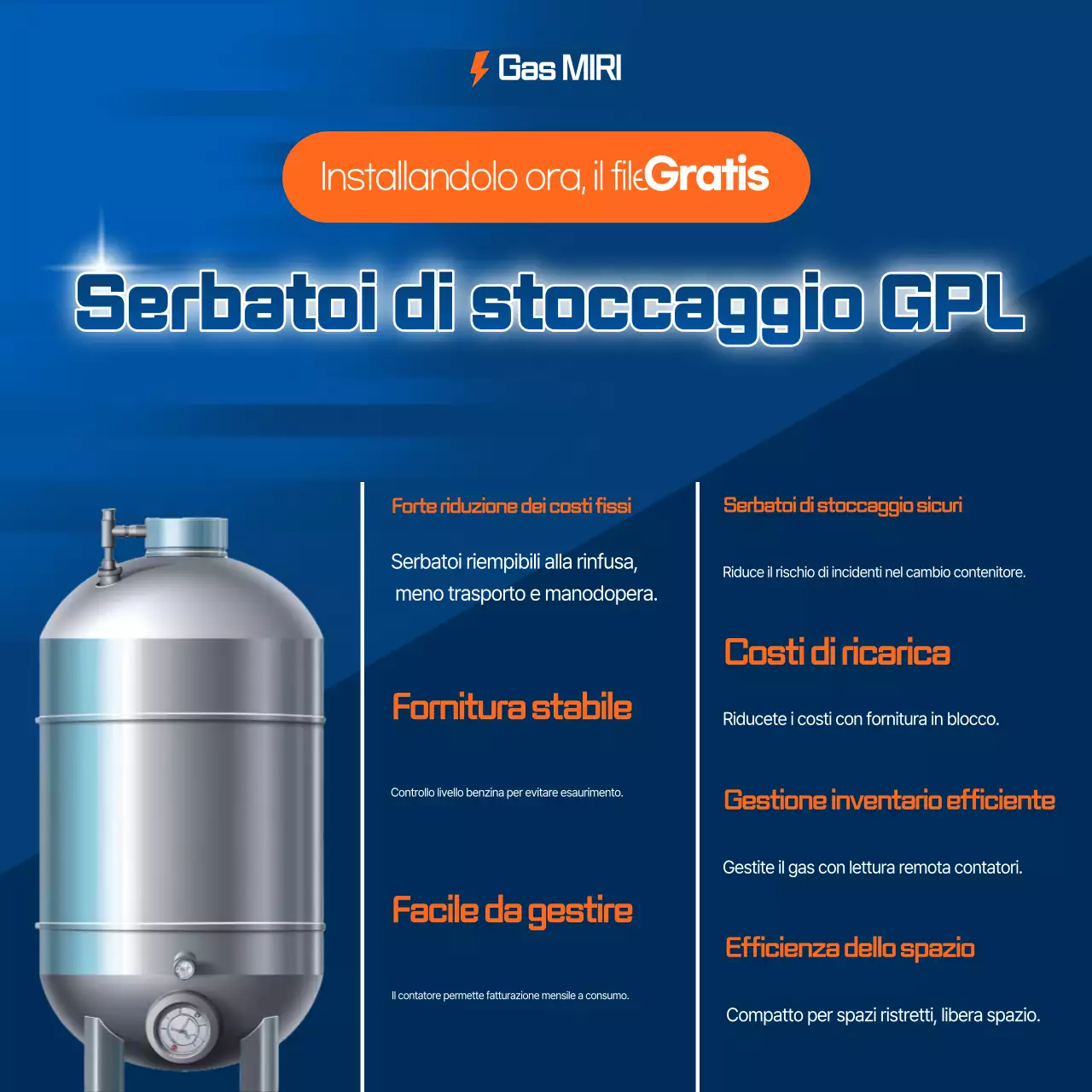 Pubblicità Blue Modern Energy