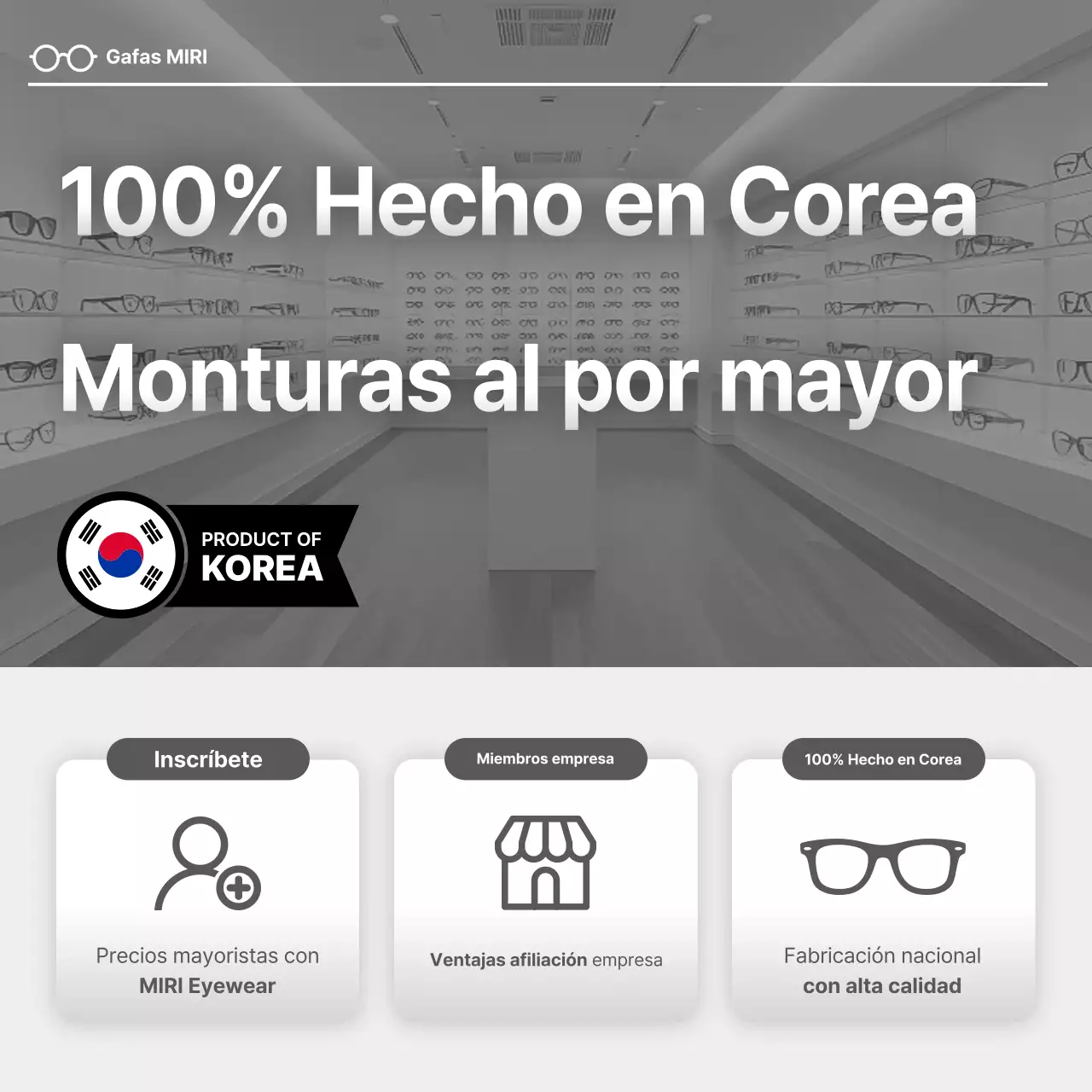 Promoción al por mayor de gafas modernas grises