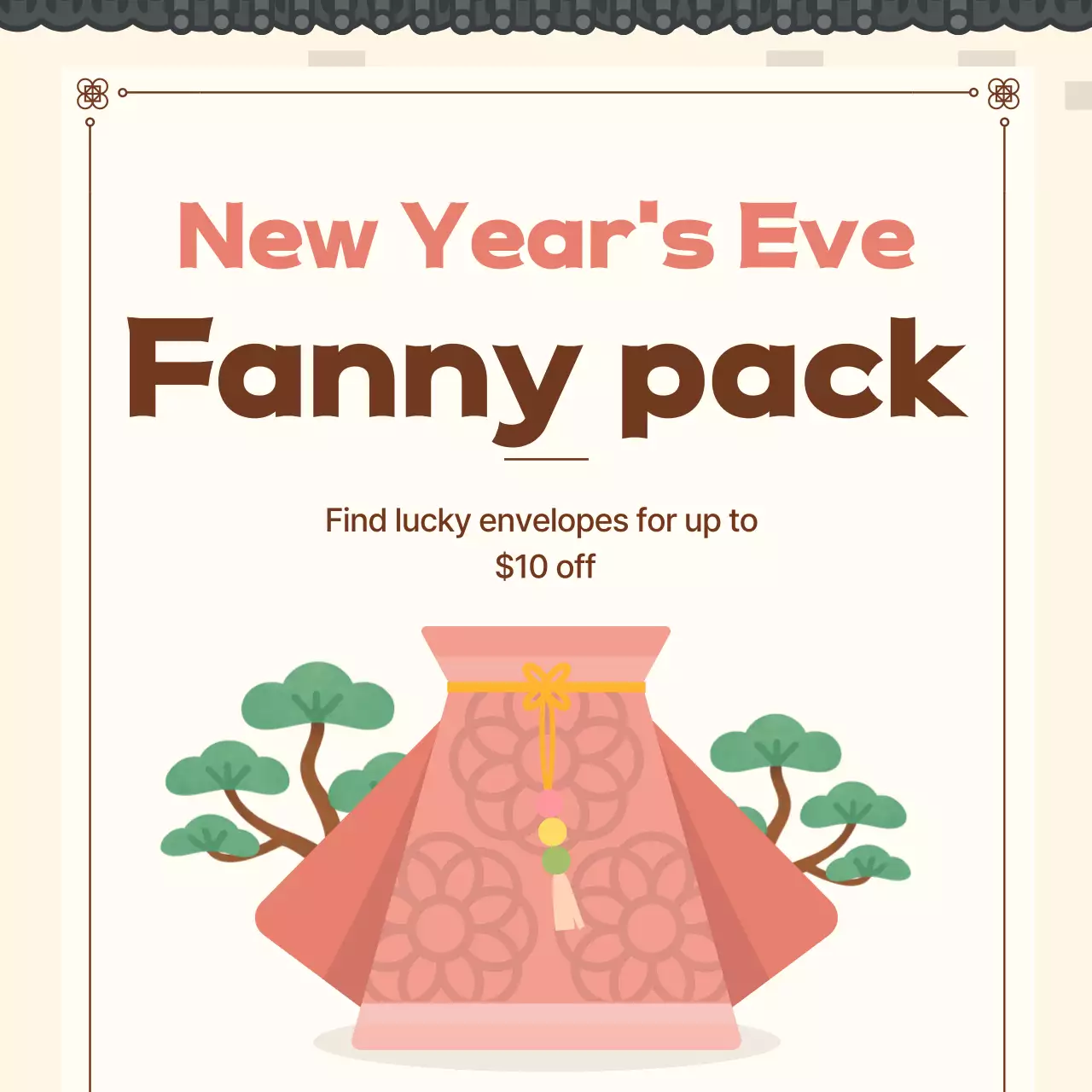 Beige Traditional New Year Celebration