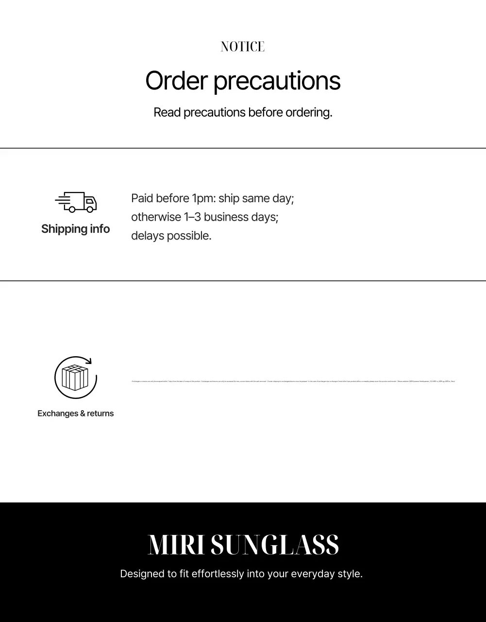 Anúncio de moda moderna em preto