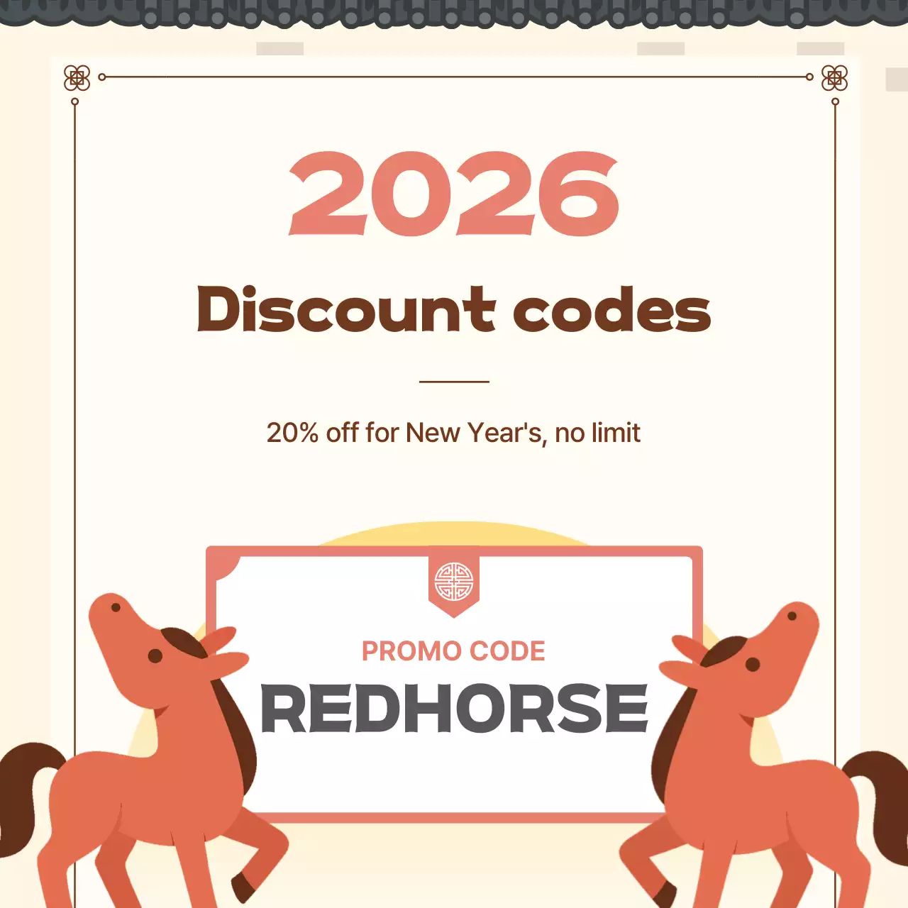 Beige Traditional New Year Celebration