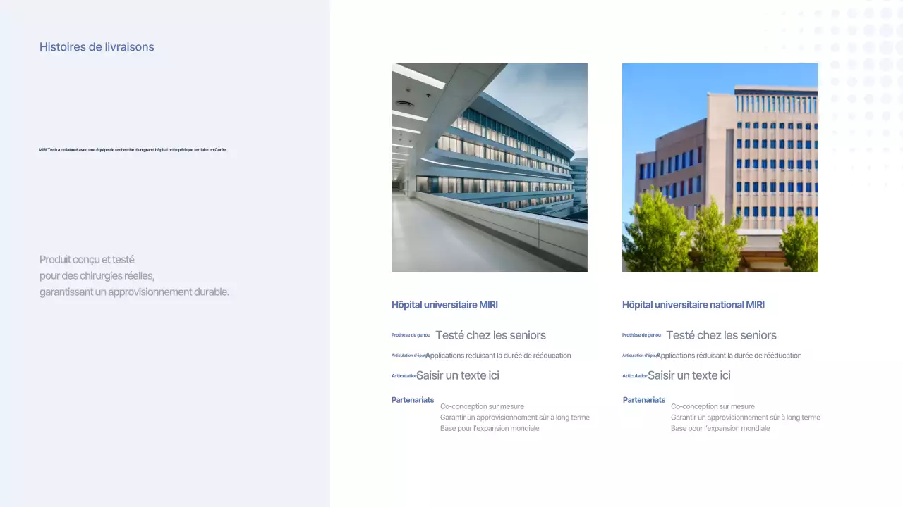 Promotion des dispositifs médicaux modernes gris