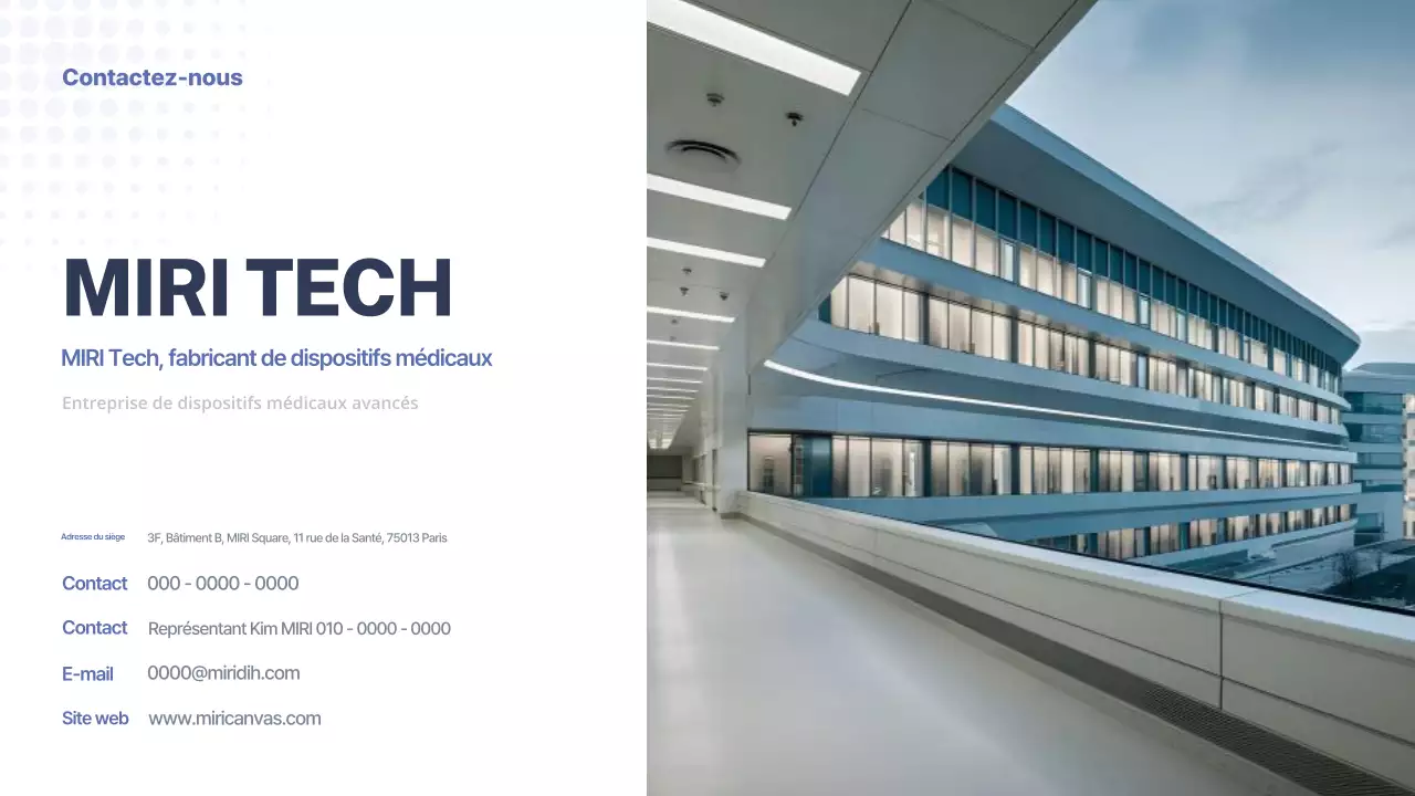 Promotion des dispositifs médicaux modernes gris