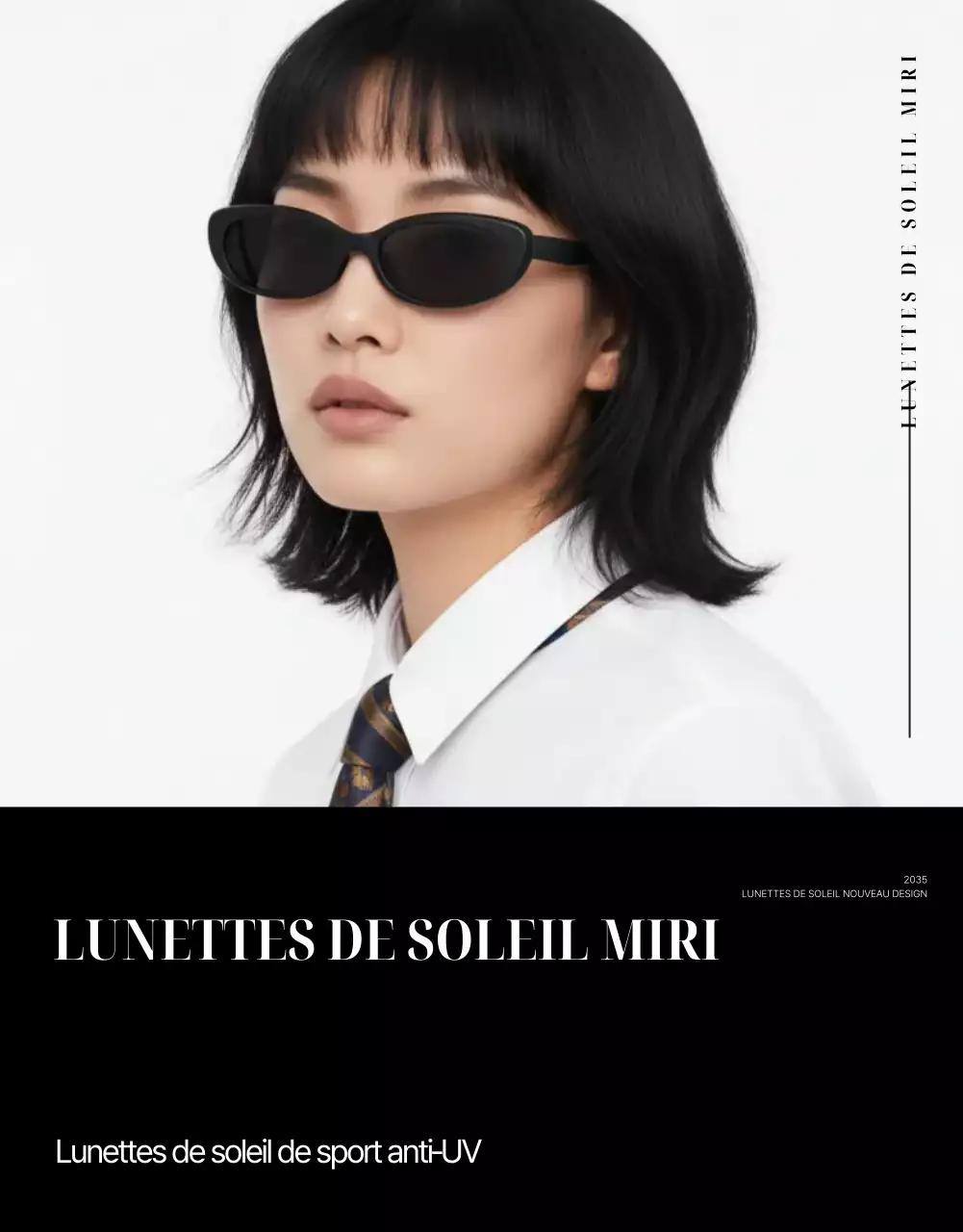 Publicité de mode noire moderne