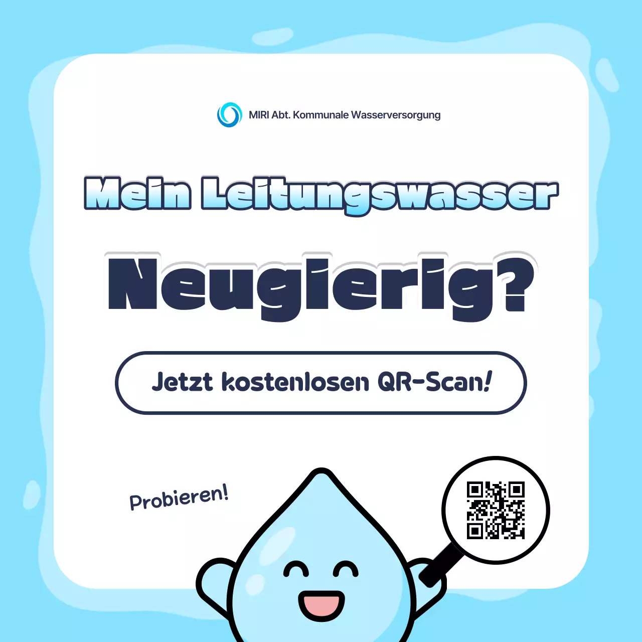 Himmelblauer Leitfaden zur Trinkwasseranalyse