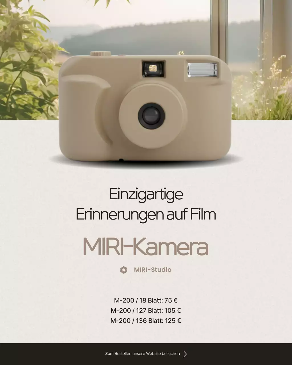 Beige Simple Camera Werbung