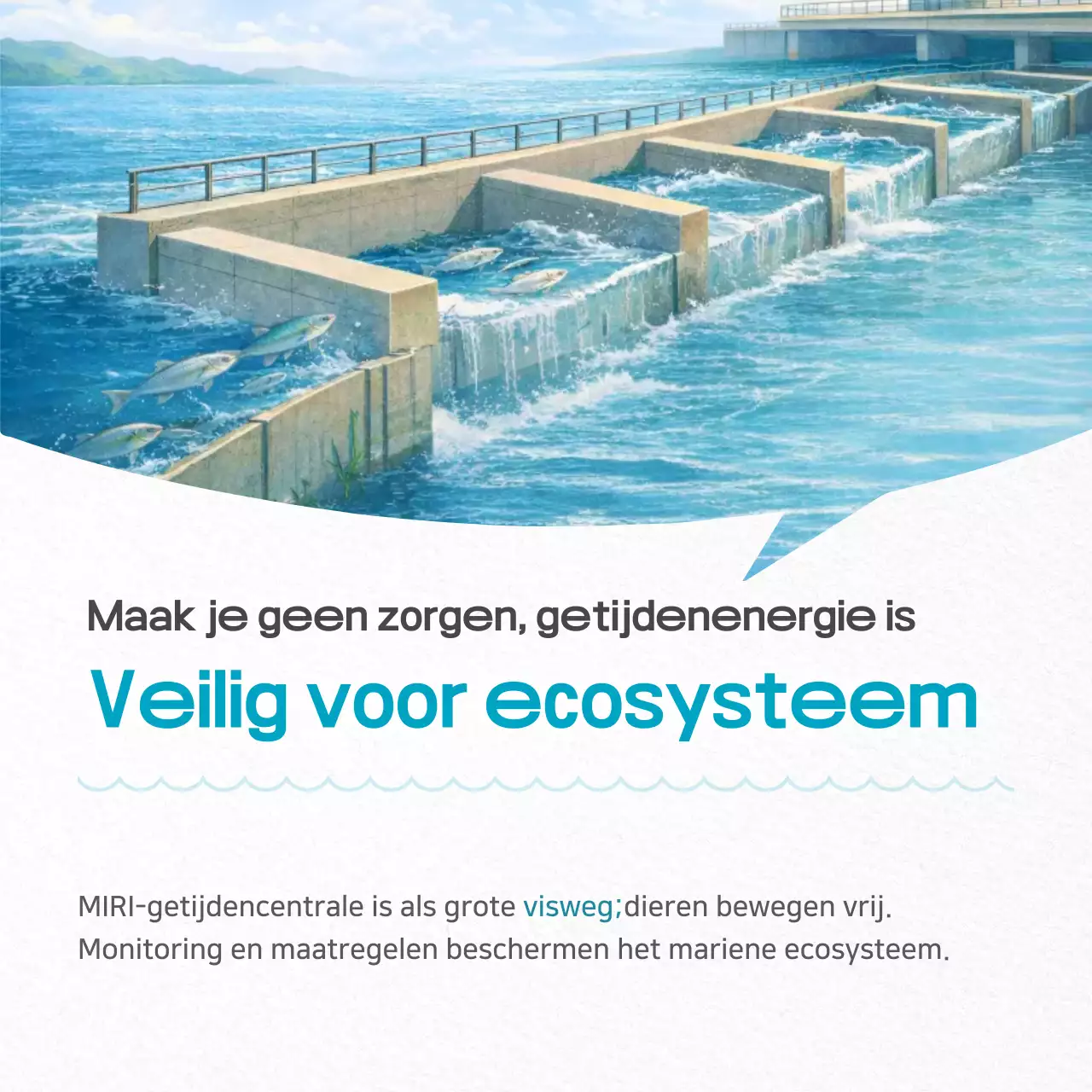Hemelsblauwe moderne milieuvriendelijke reclame