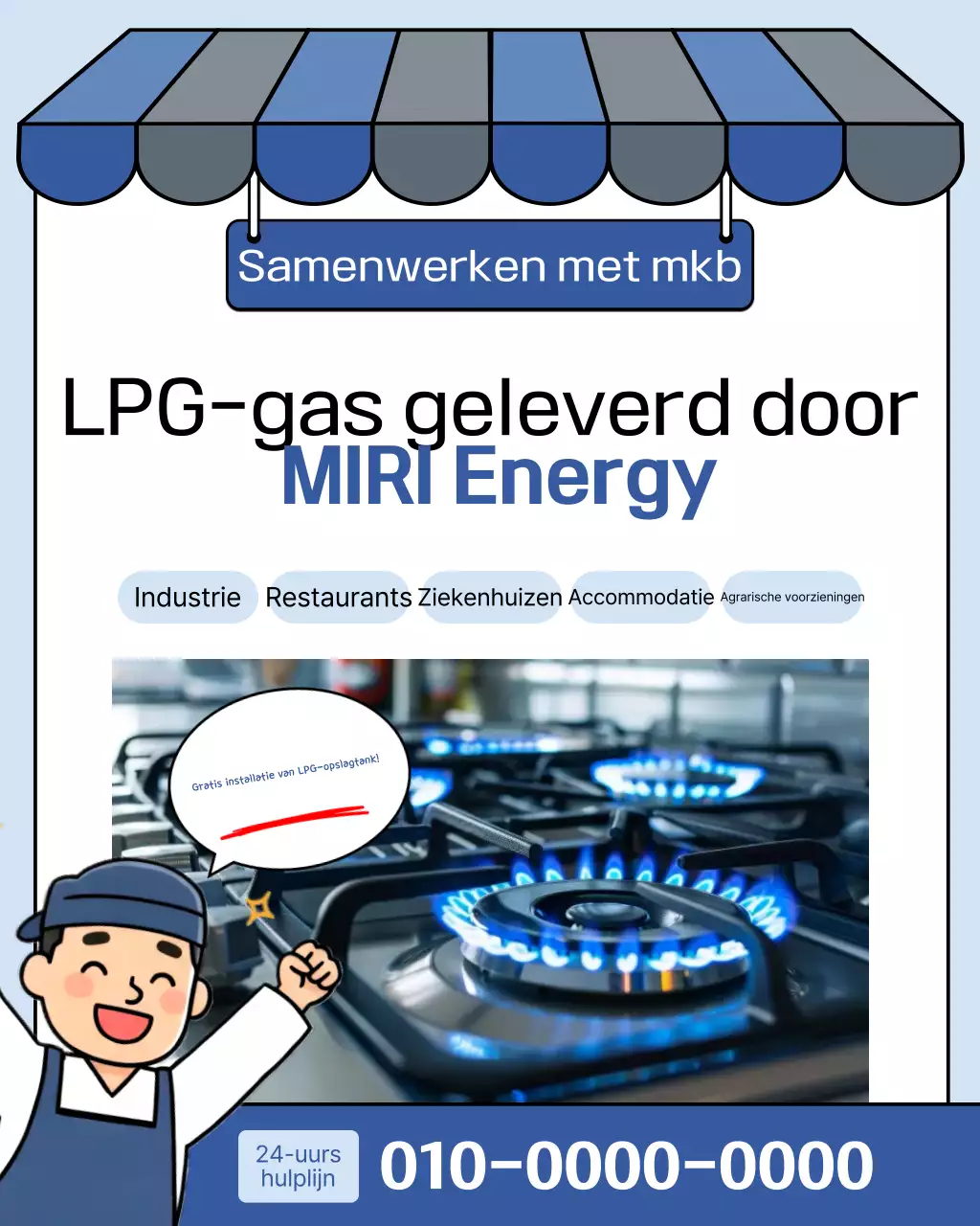 Sky Blue Simple Energy-advertentie