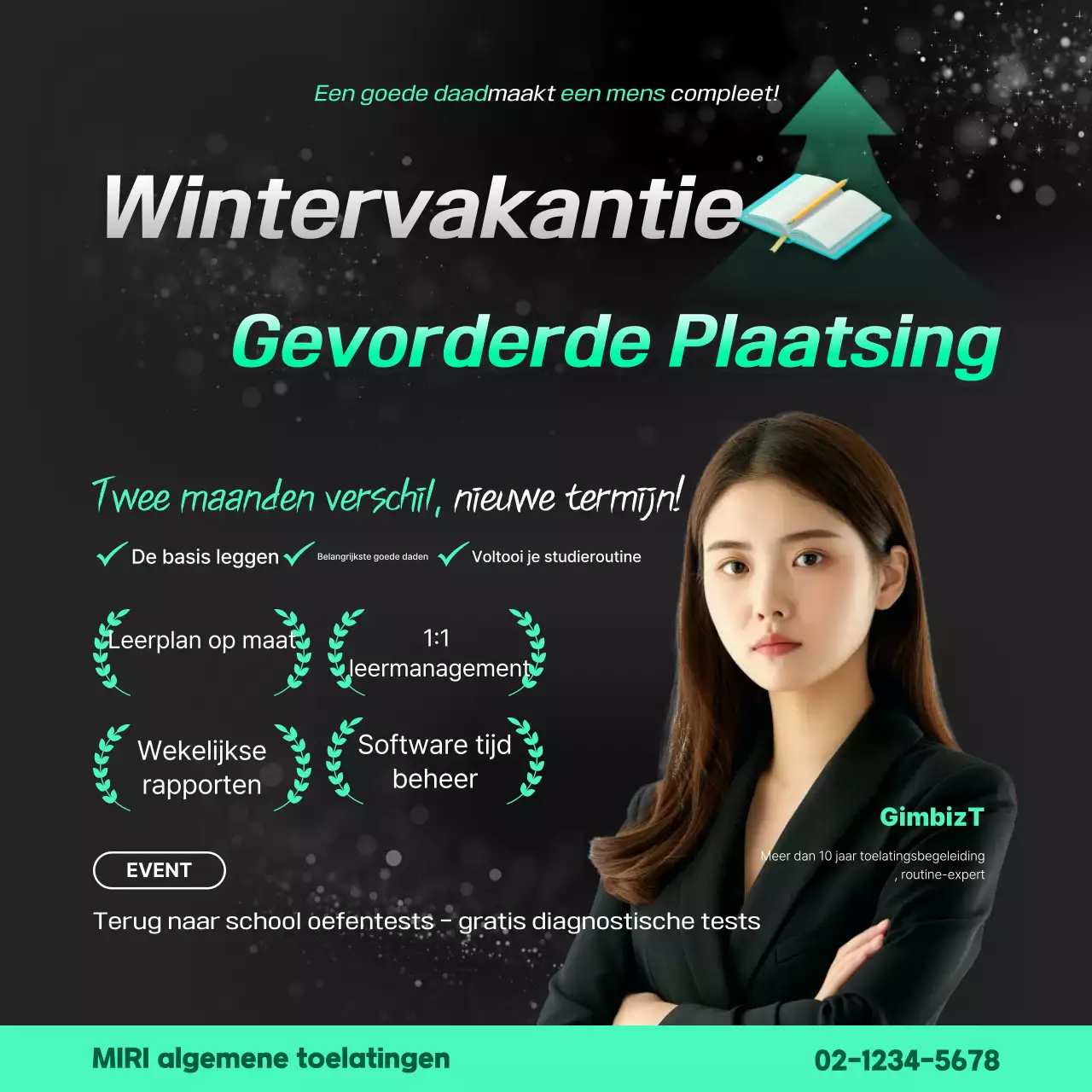 Groen Modern Onderwijs Advertentie