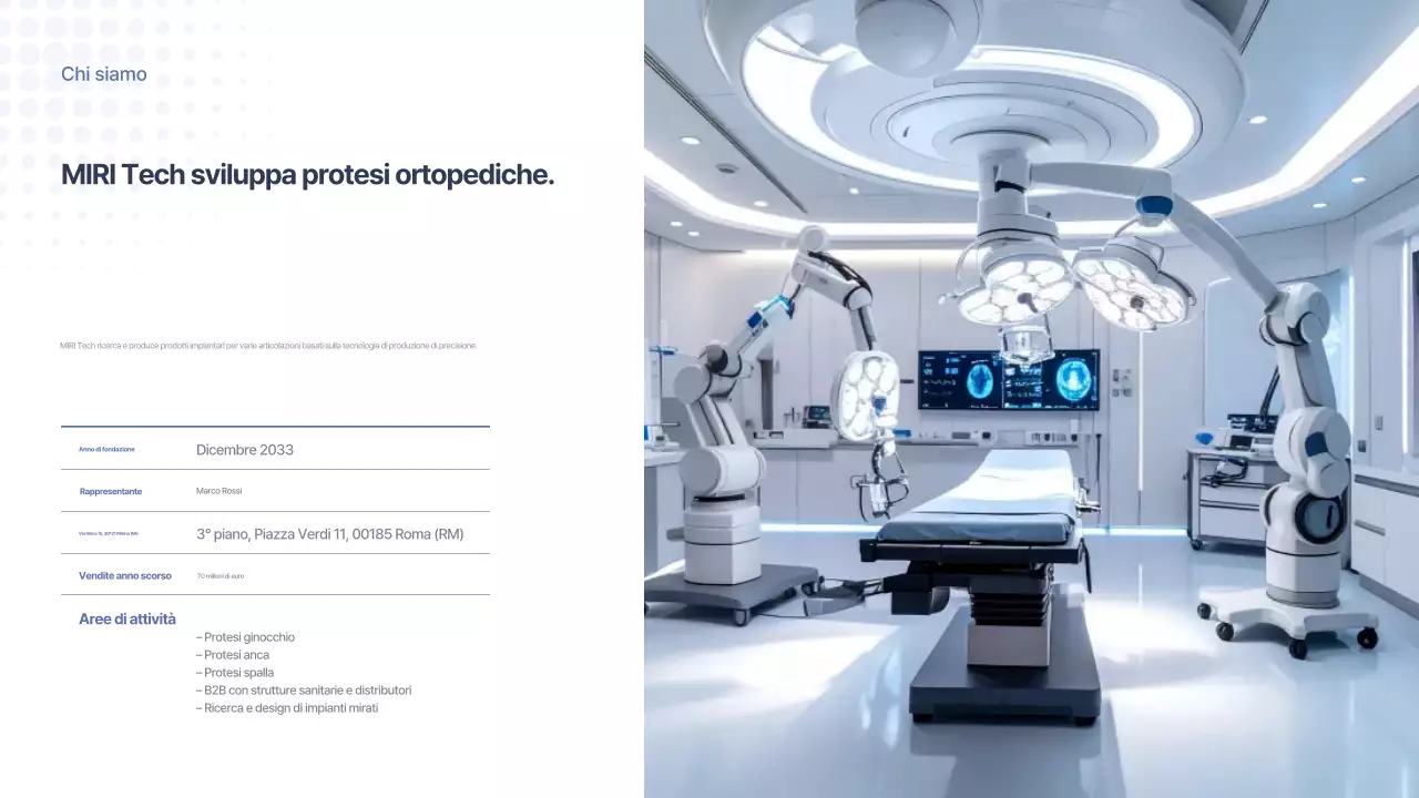 Promozione del dispositivo medico moderno grigio