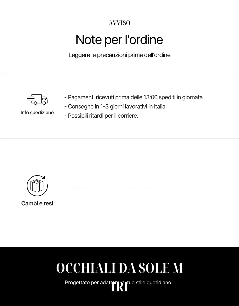 Pubblicità di moda moderna nera