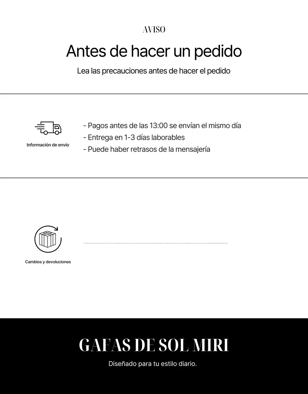 Anuncio de moda moderna negra