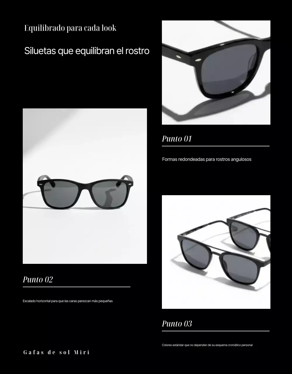 Anuncio de moda moderna negra