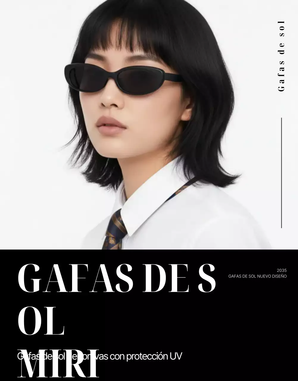 Anuncio de moda moderna negra