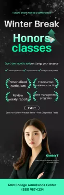 Iklan Pendidikan Modern Hijau