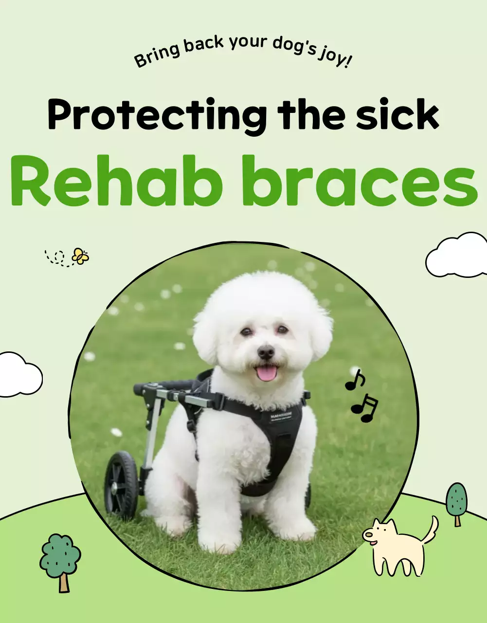 Quảng cáo thú cưng dễ thương của Mint