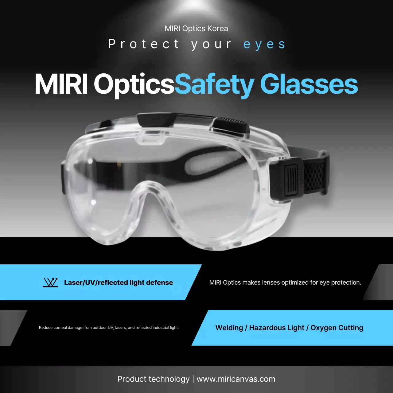 Campanha de promoção da segurança moderna em preto