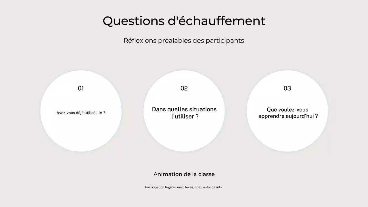 Invitation au cours d'IA moderne noire