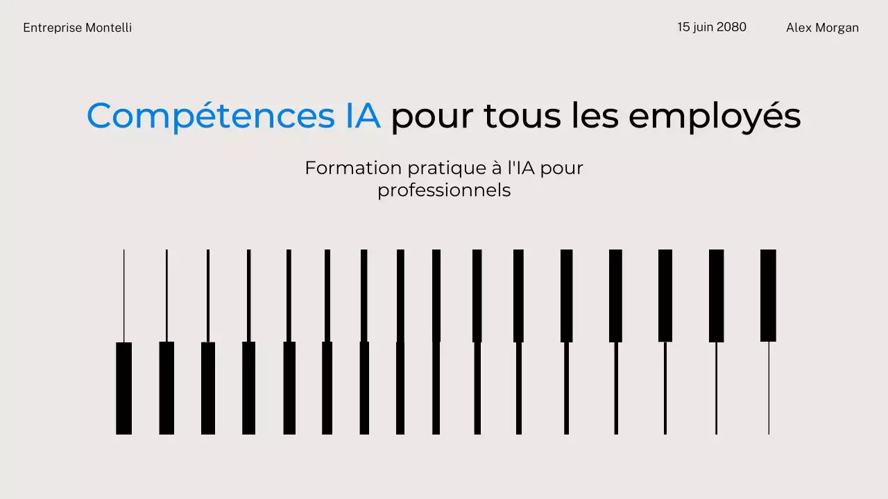 Invitation au cours d'IA moderne noire