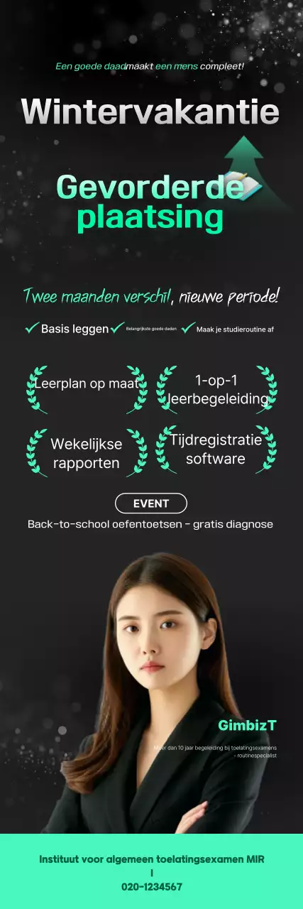 Groen Modern Onderwijs Advertentie