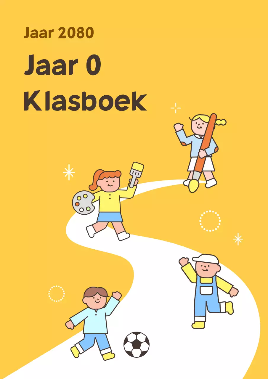 Gele schattige kinderbloemlezing
