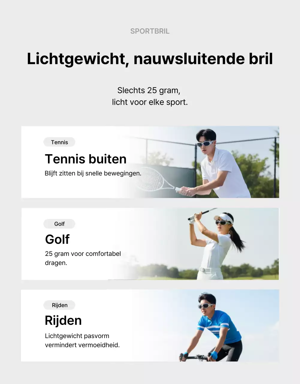 Zwarte moderne sportadvertentie