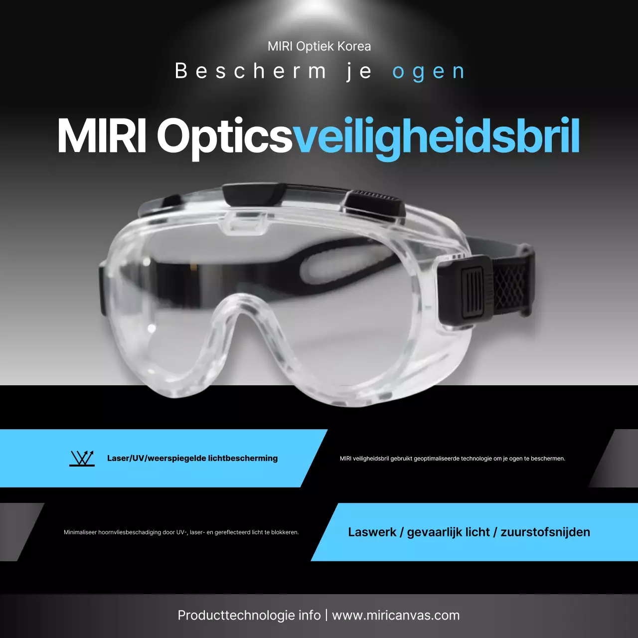 Promotiecampagne voor moderne veiligheid in het zwart