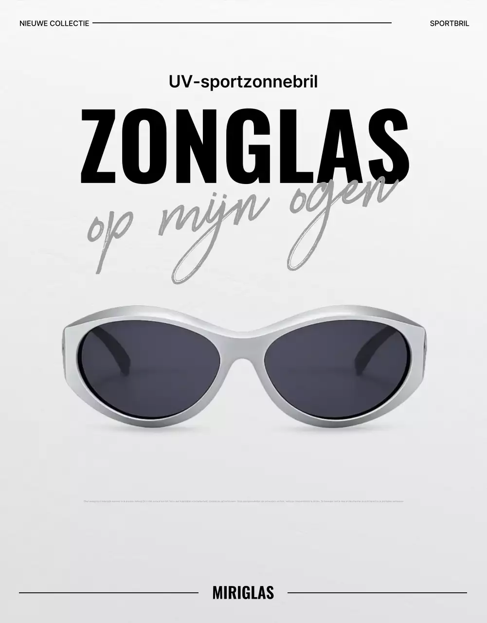 Zwarte moderne sportadvertentie