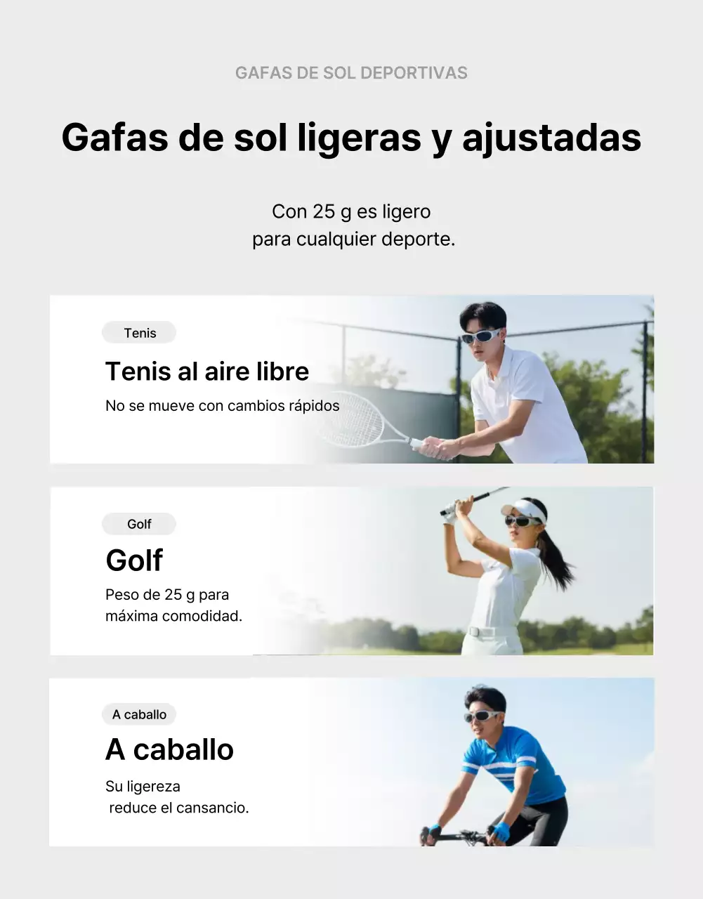 Anuncio deportivo moderno negro