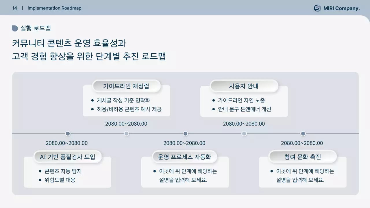 회색 깔끔 운영 정책 개선 설명