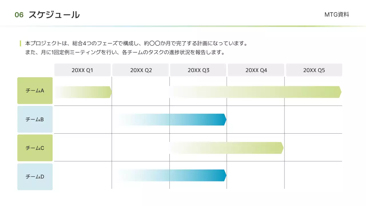 グリーン シンプル ビジネス 資料