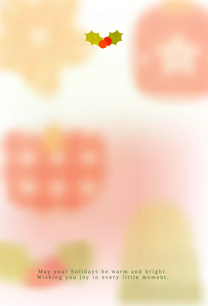 주황 심플 연말 인사