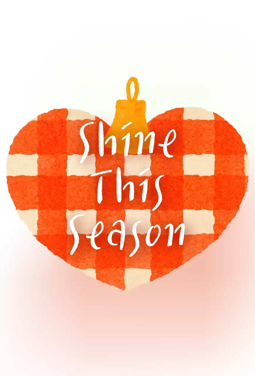 주황 심플 연말 인사