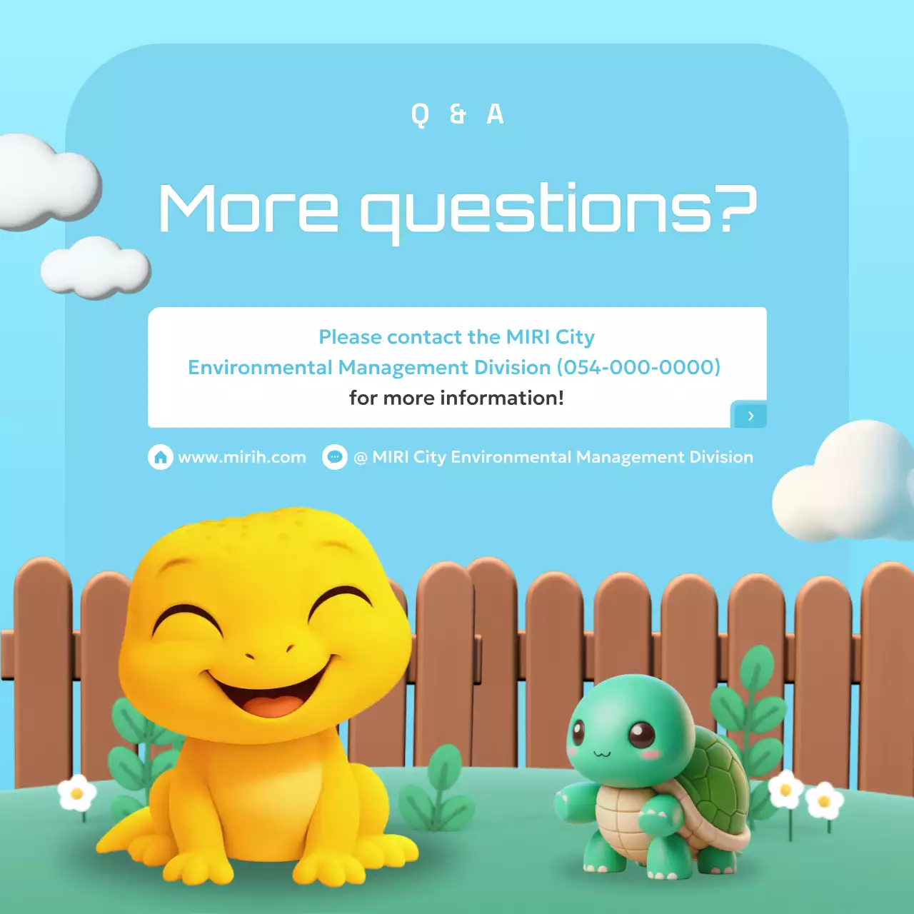 yellow cute wildlife announcement