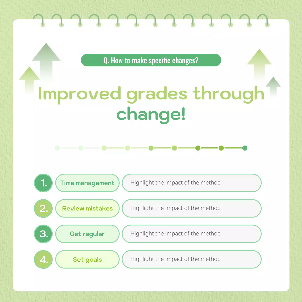green minimal education storybook