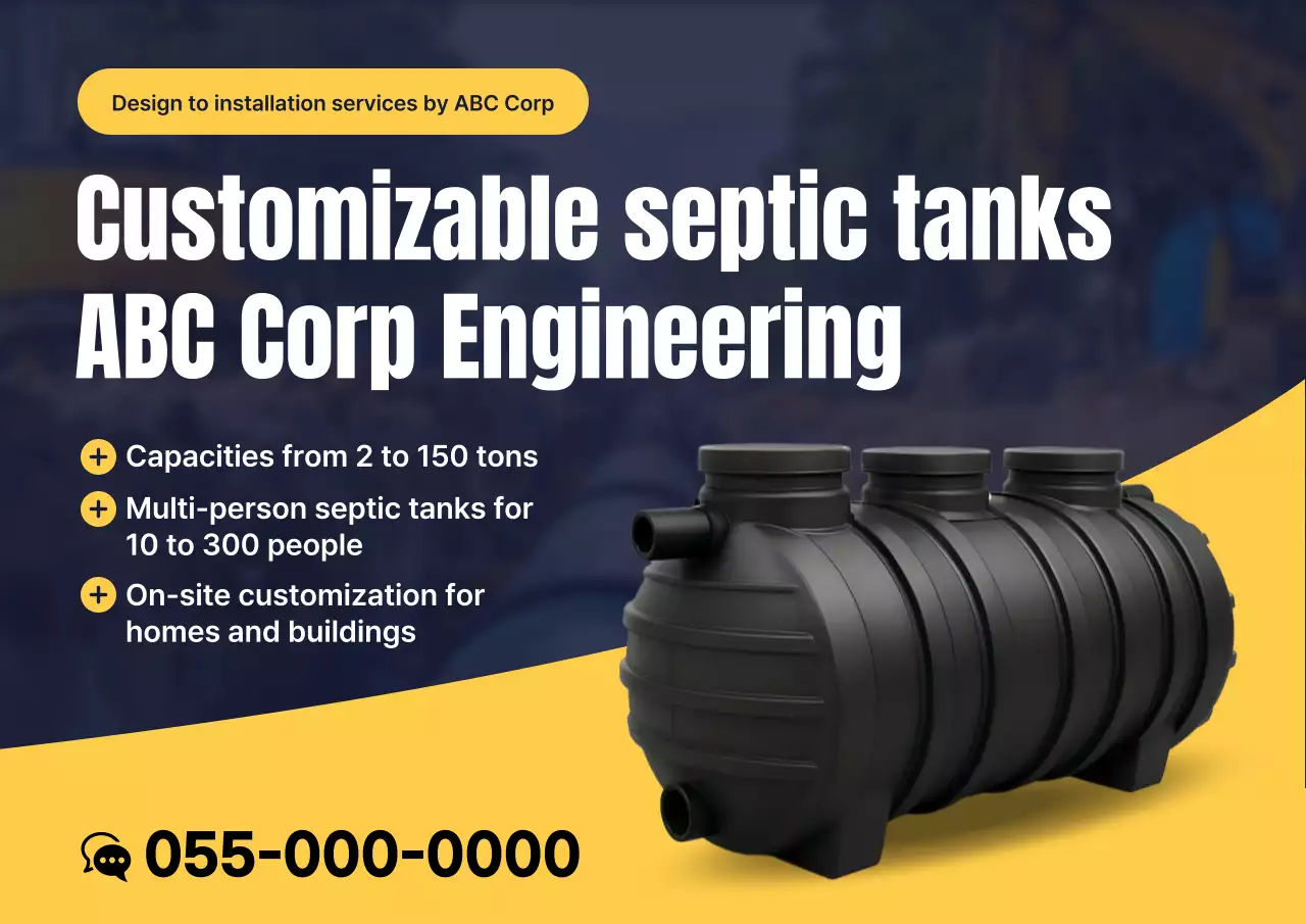black industrial septic tanks promotion