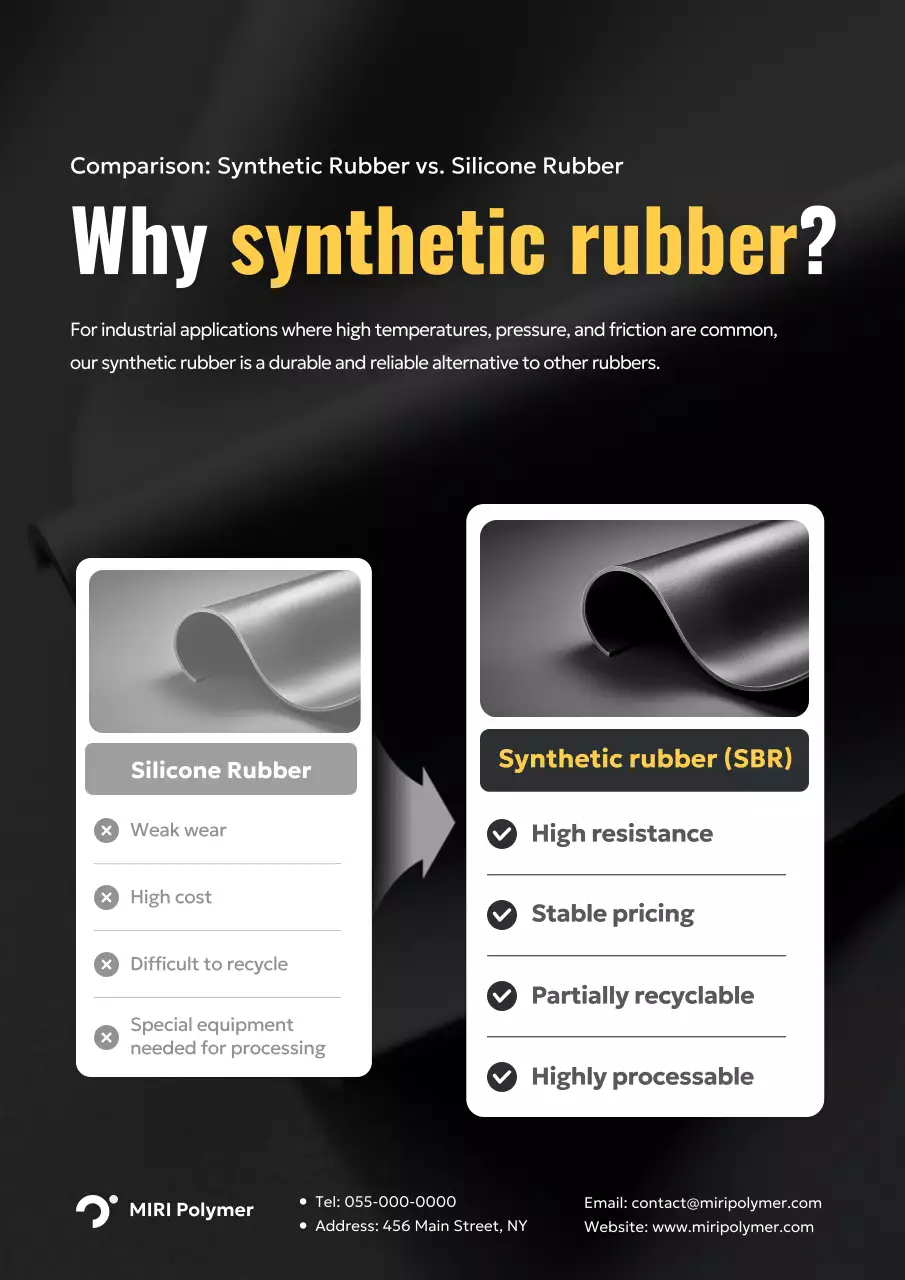 black modern material advertisement